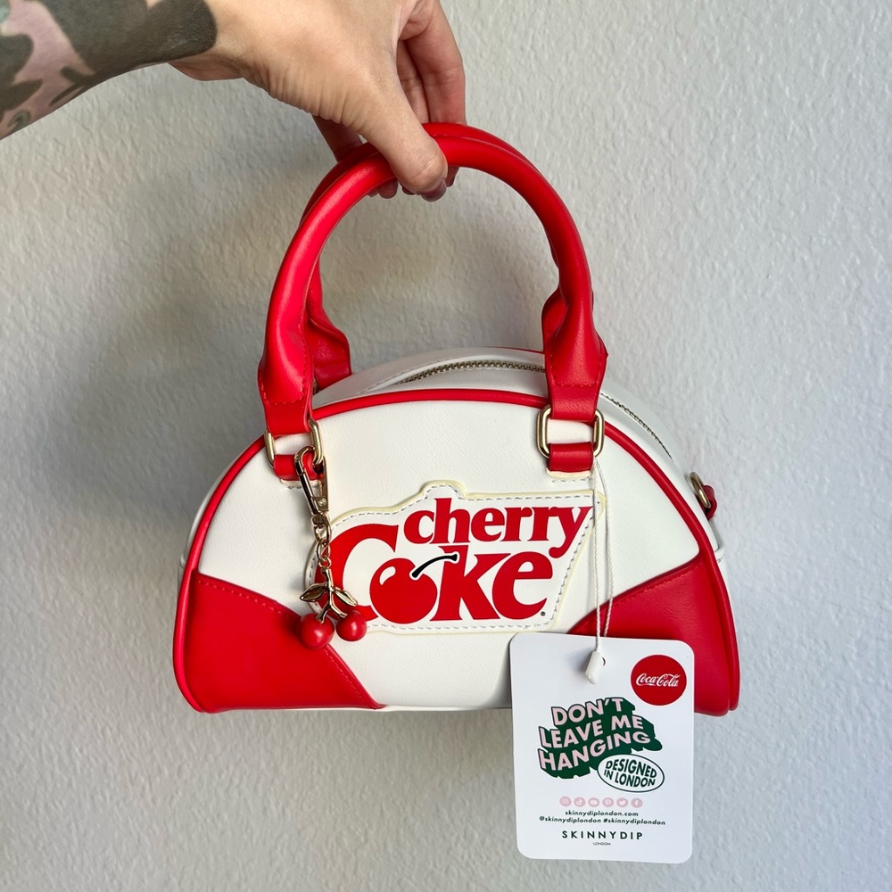 Retro Cherry Coke Red and White Handbag
